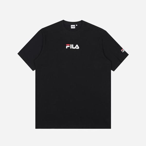 Camisetas Manga Corta Fila Hombre Negras - Artist Graphic S/S - España 597641ZJK